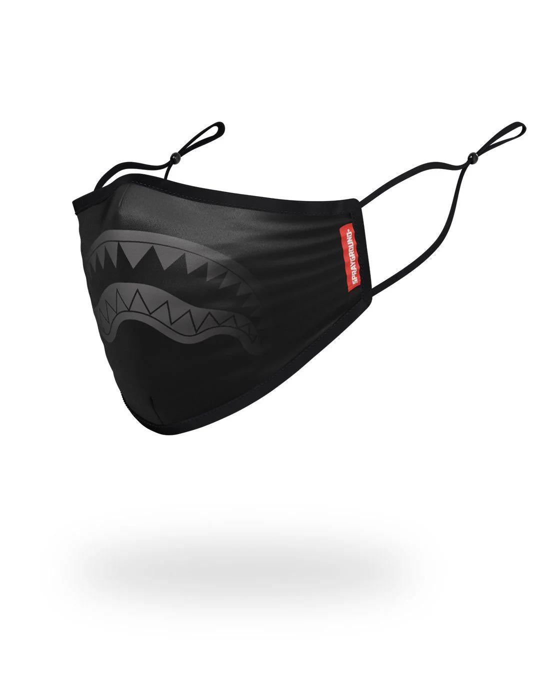 Sprayground Featured | ADULT MIDNIGHT SHARK FORM FITTING FACE MASK