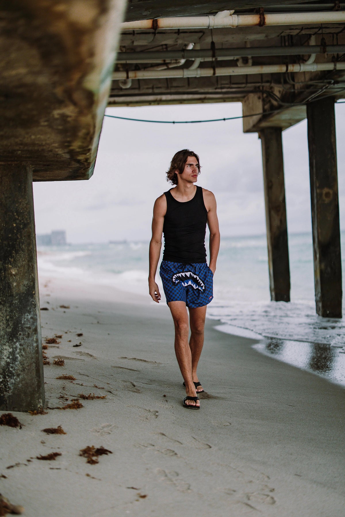Sprayground Featured | MIDNIGHT MAGIC SHARKS IN PARIS SWIM SHORTS
