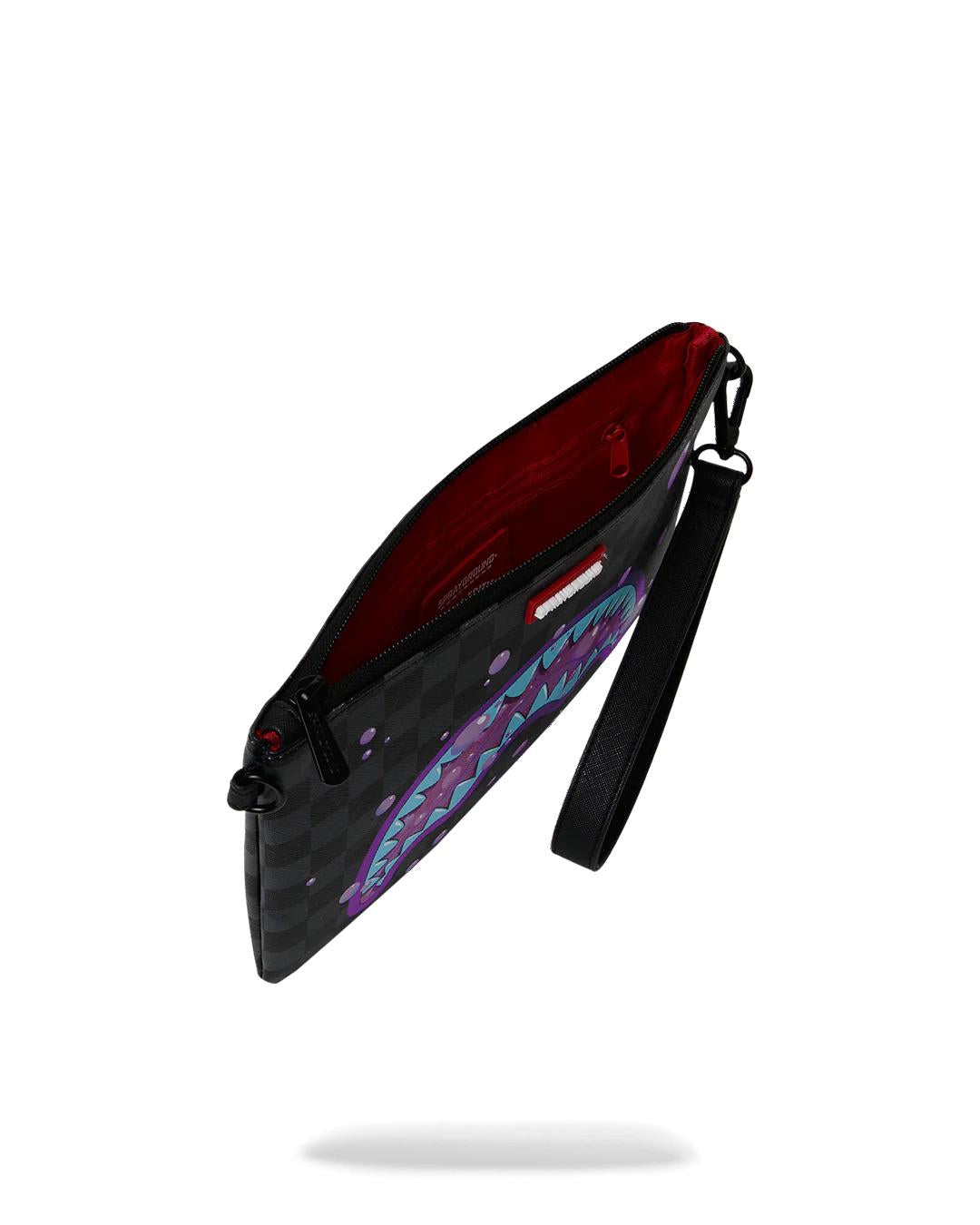 Sprayground Popular | PURPLE SLIME SHARK CROSSOVER CLUTCH