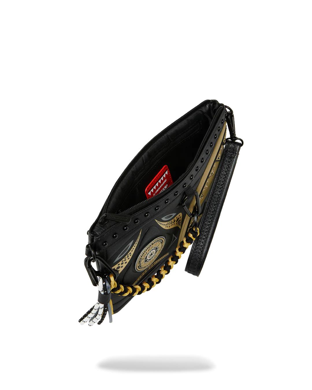 Sprayground Recommended | A.I. AFRICAN INTELLIGENCE SHARKS OF THE GOLD OCEAN CROSSOVER CLUTCH -