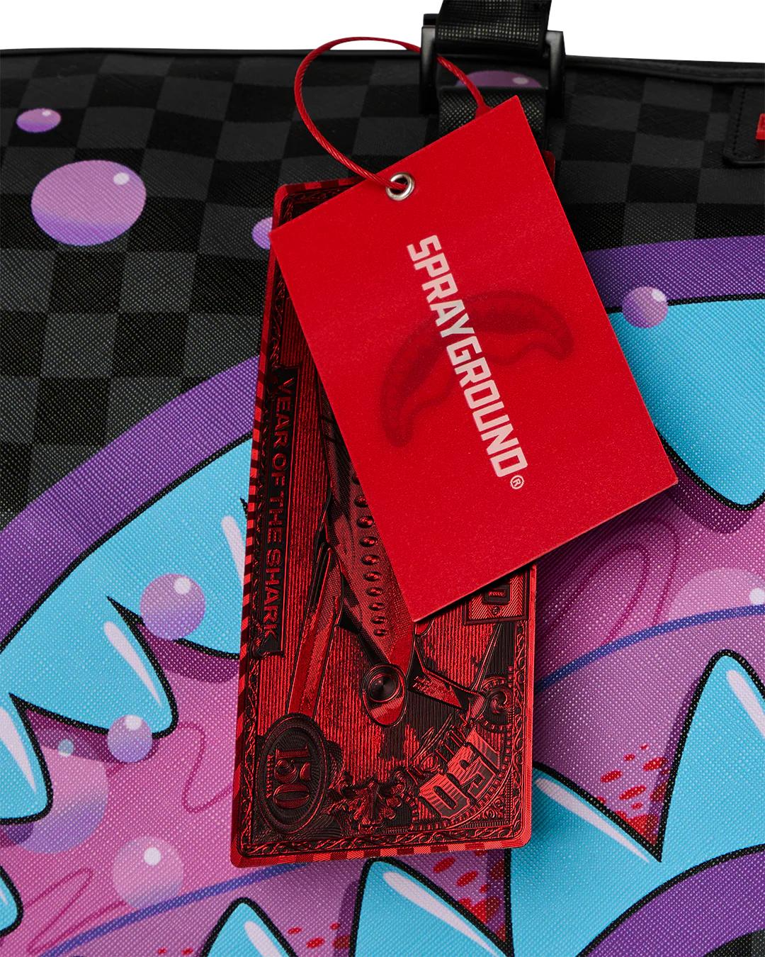 Sprayground Best Seller | PURPLE SLIME SHARK DUFFLE