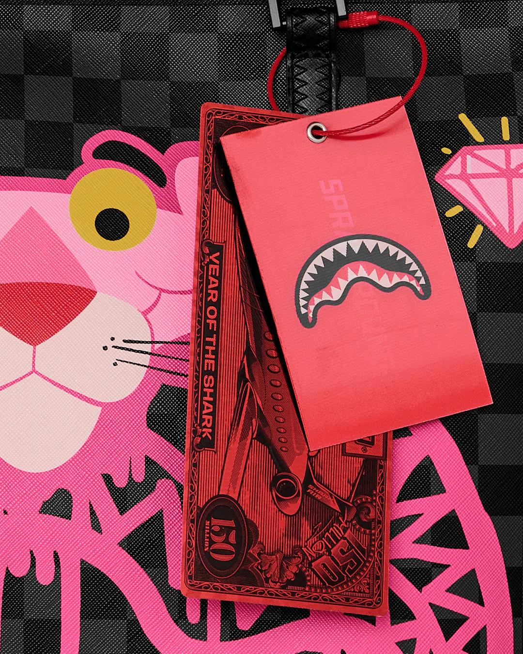 Sprayground Best Seller | PINK PANTHER DIAMOND SHARK TOTE