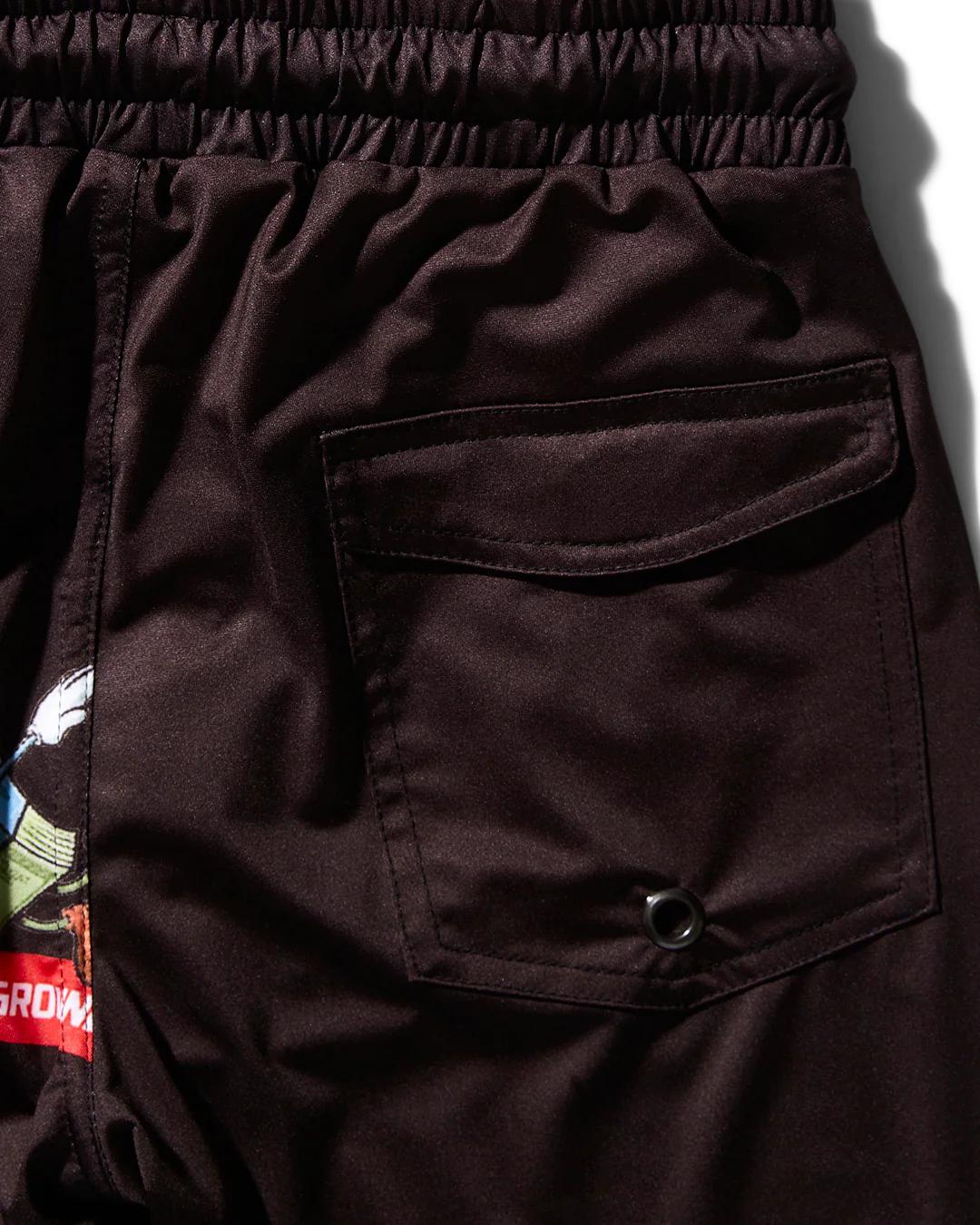 Sprayground Best Seller | KIDS PATCH ALL-IN SWIM TRUNKS (BLACK)