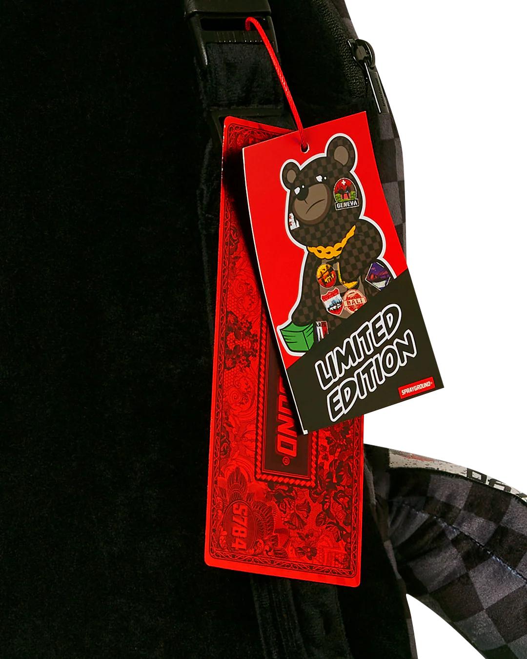 Sprayground Best Seller | GLOBAL MOGUL UNLIMITED MILES MONEYBEAR TEDDYBEAR BACKPACK