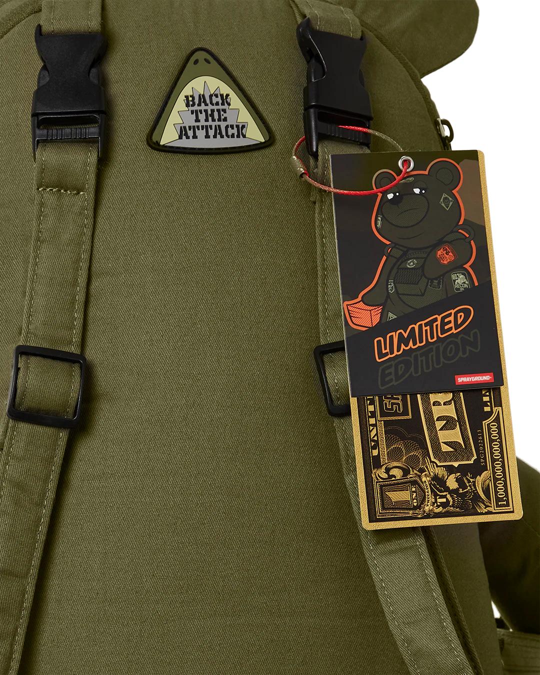 Sprayground New | SPECIAL OPS FULL THROTTLE MONEYBEAR TEDDYBEAR BACKPACK