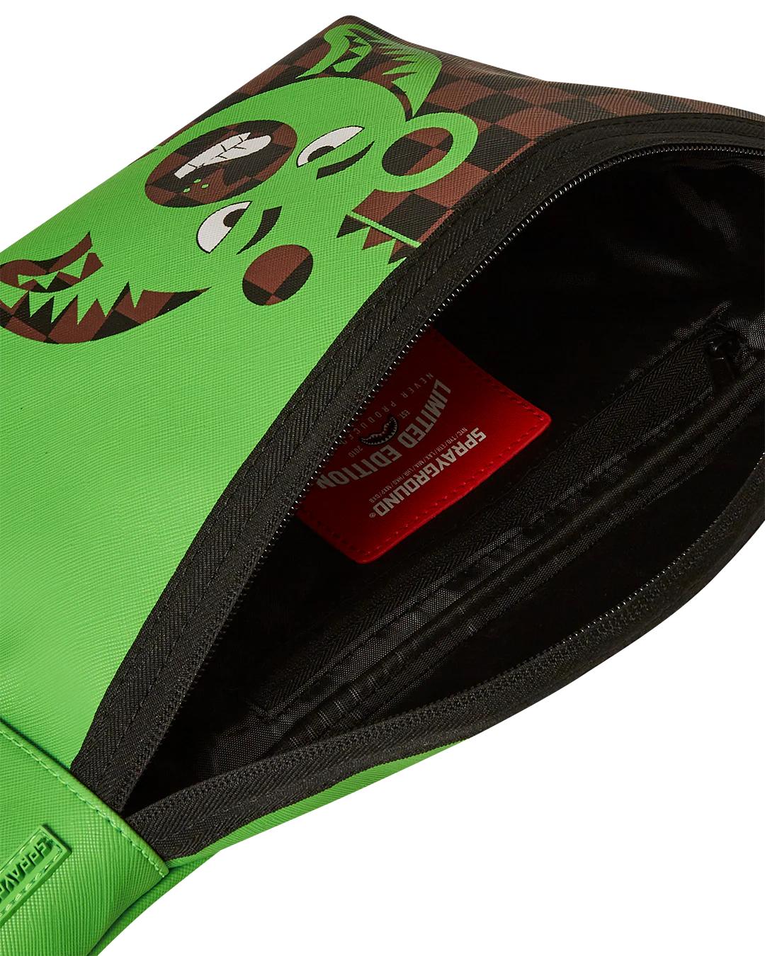 Sprayground New | GREEN MONEY BEAR SAVVY CROSSBODY