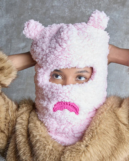 Sprayground Premium | PINK FLEECE BEAR EARS SKI MASK