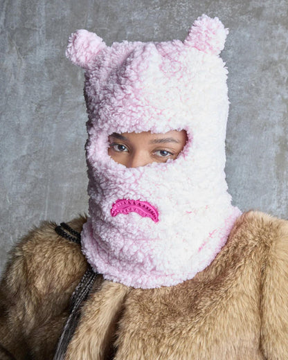 Sprayground Premium | PINK FLEECE BEAR EARS SKI MASK