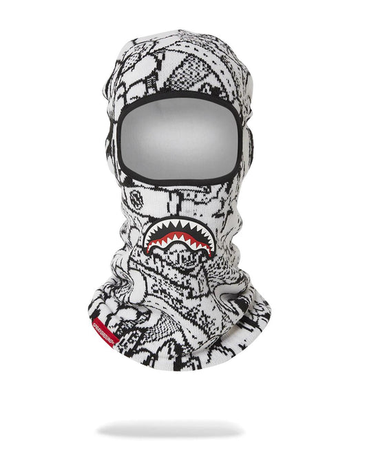 Sprayground New | DOODLE SHARK SKI MASK