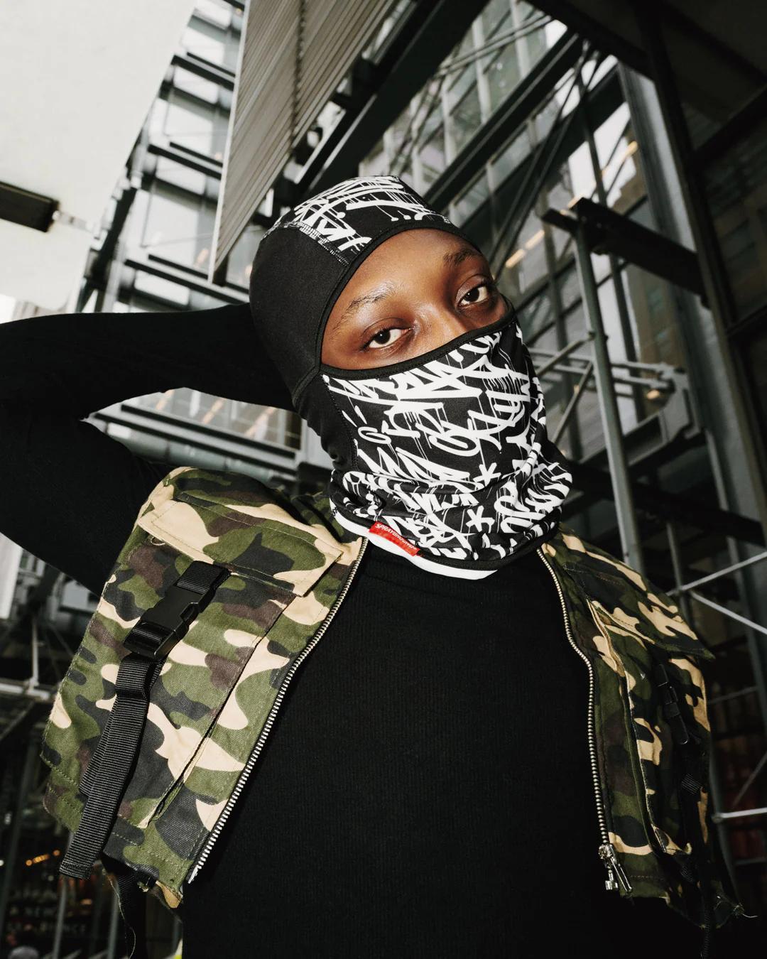 Sprayground New | MIDNIGHT DESIGNER SKI MASK
