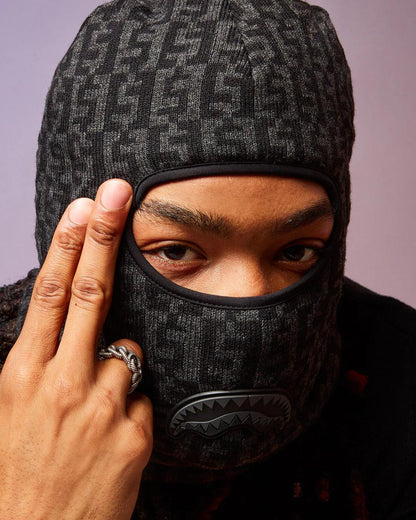 Sprayground Exclusive | CASHIN CHECKS SKI MASK (GRAY)