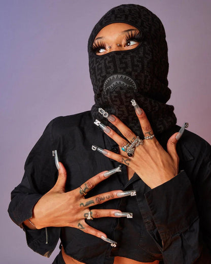 Sprayground Exclusive | CASHIN CHECKS SKI MASK (GRAY)