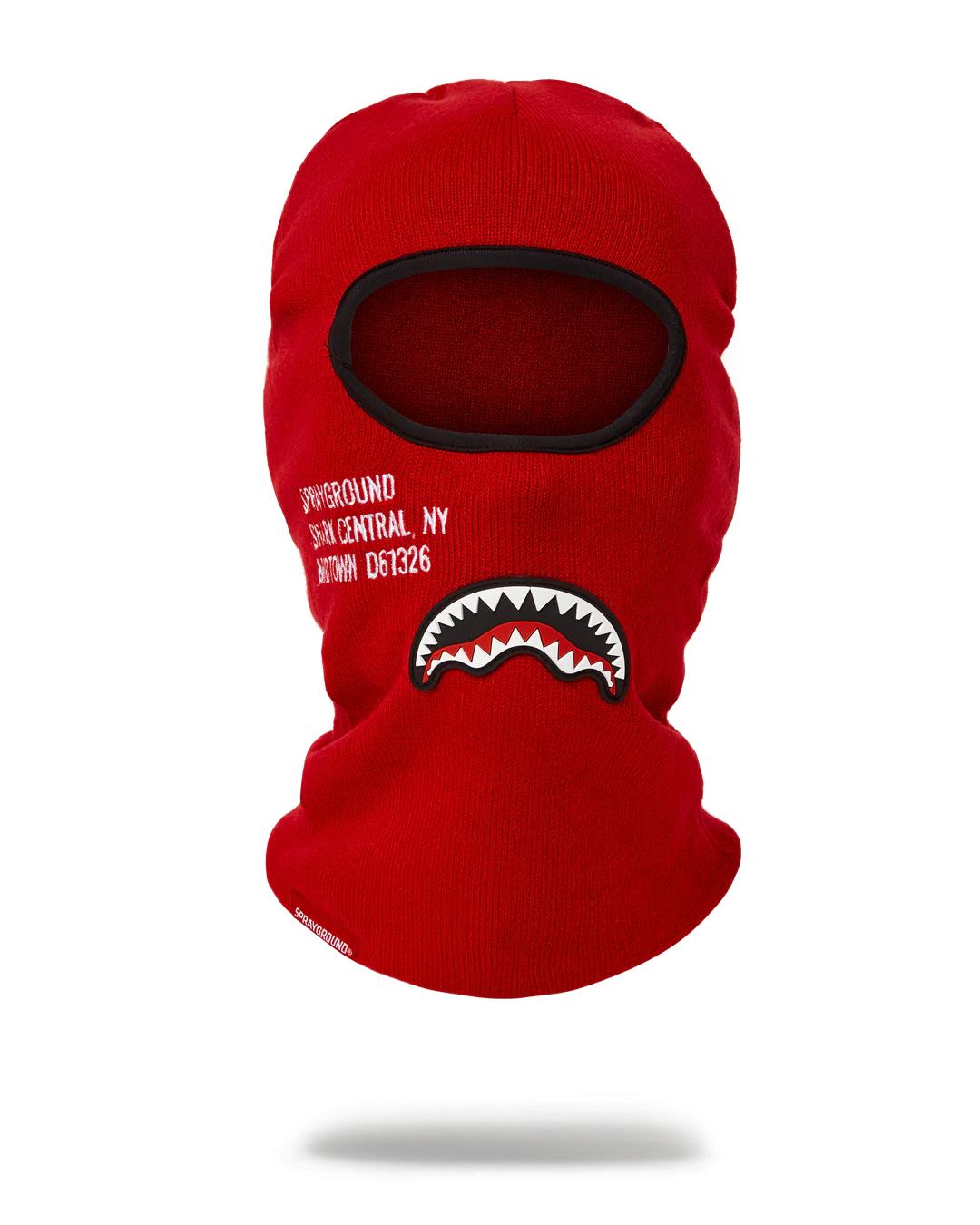 Sprayground Signature | SHARK CENTRAL SKI MASK (RED)