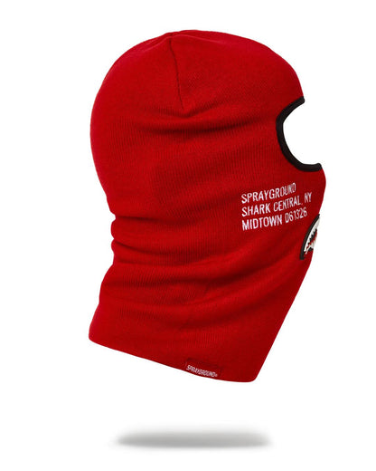 Sprayground Signature | SHARK CENTRAL SKI MASK (RED)