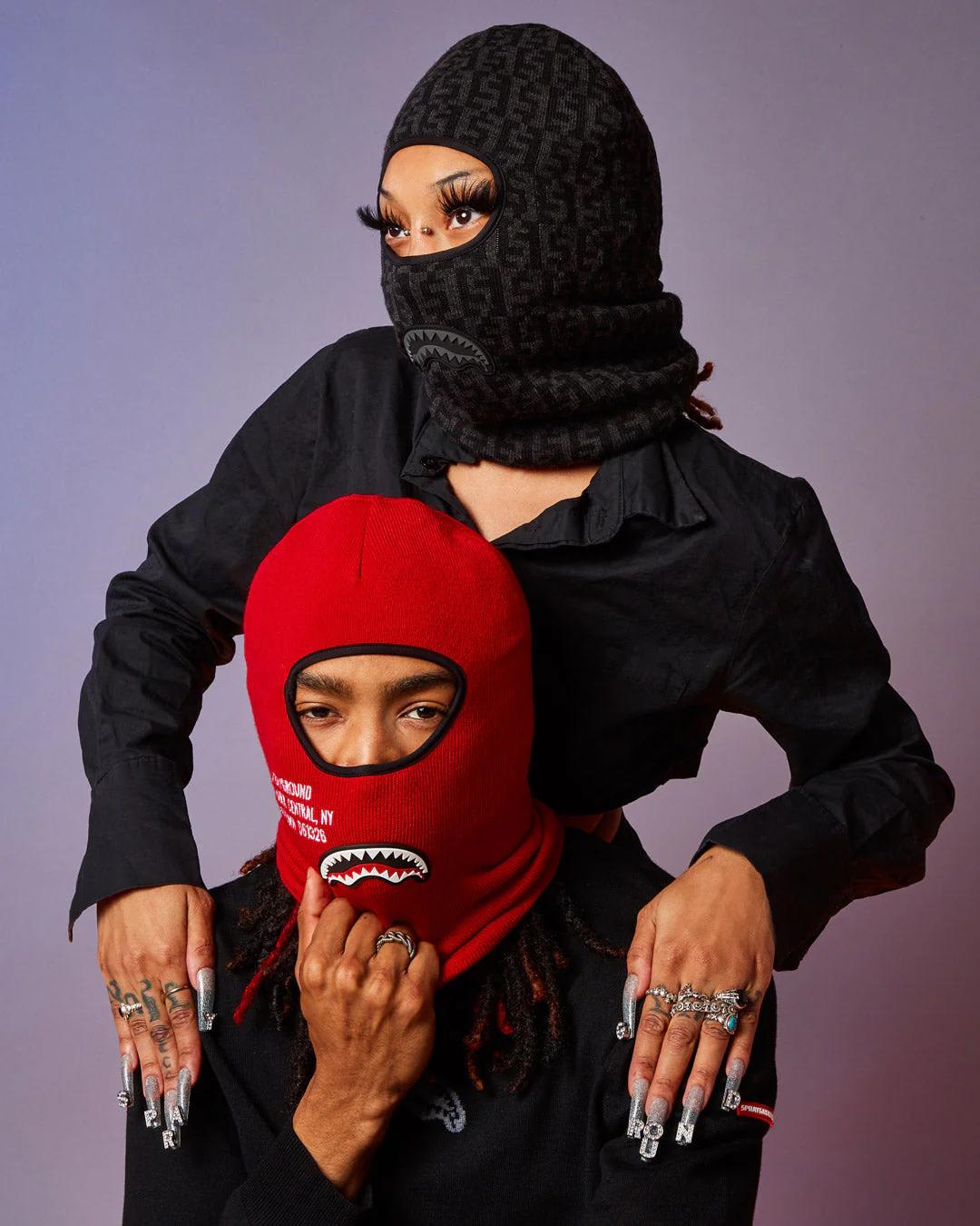 Sprayground Signature | SHARK CENTRAL SKI MASK (RED)