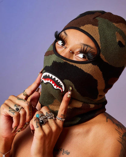 Sprayground Essential | CAMO SHARK SKI MASK