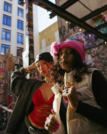 Sprayground New | PINK LIL BEAR PUFF BEANIE