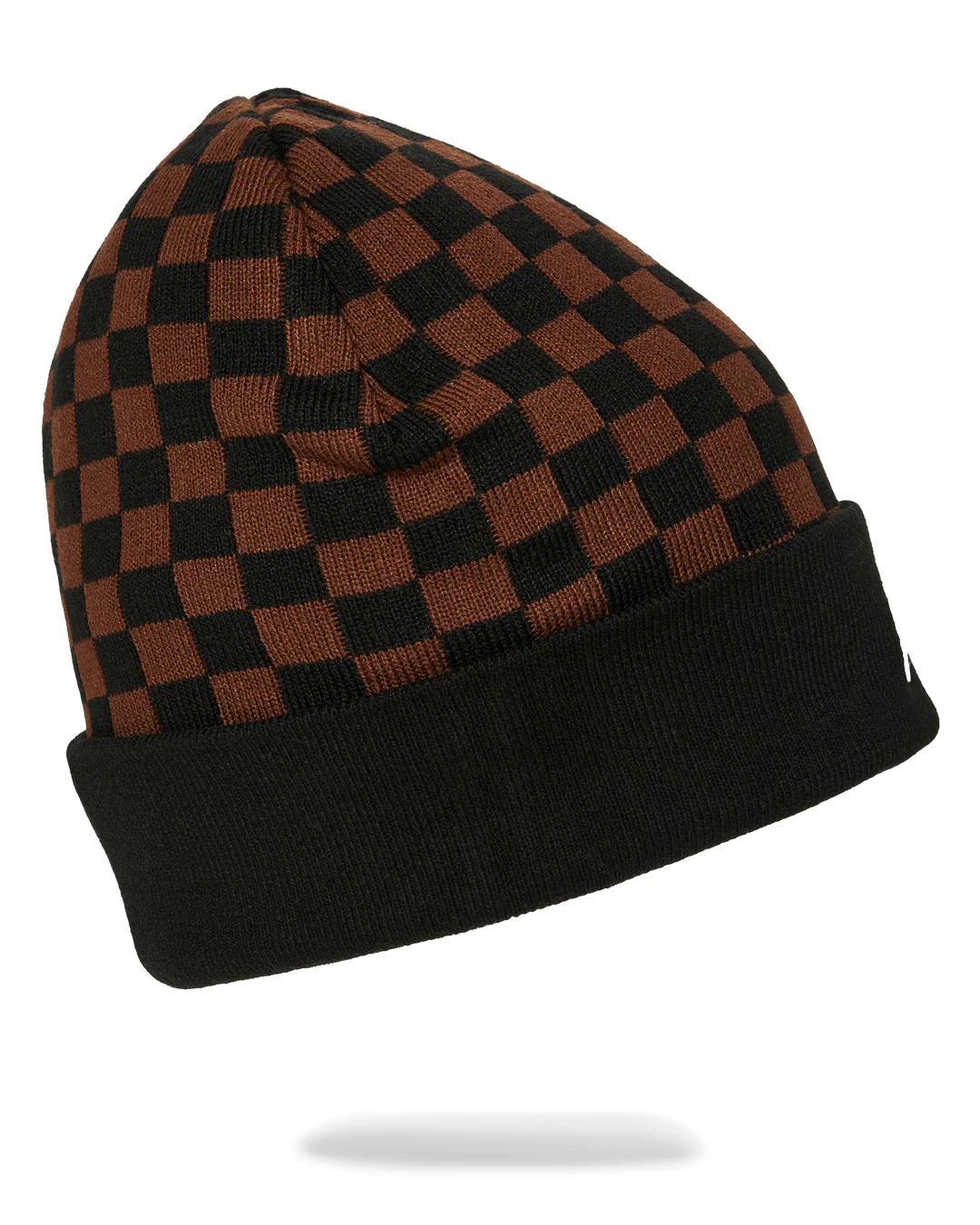 Sprayground Popular | GOLD CHAIN CHECK BEANIE