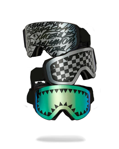 Sprayground Best Seller | THE STREET MOUNTAIN SKI GOGGLES (INTERCHANGEABLE 3 LENSES)