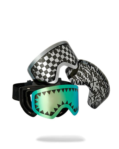 Sprayground Best Seller | THE STREET MOUNTAIN SKI GOGGLES (INTERCHANGEABLE 3 LENSES)