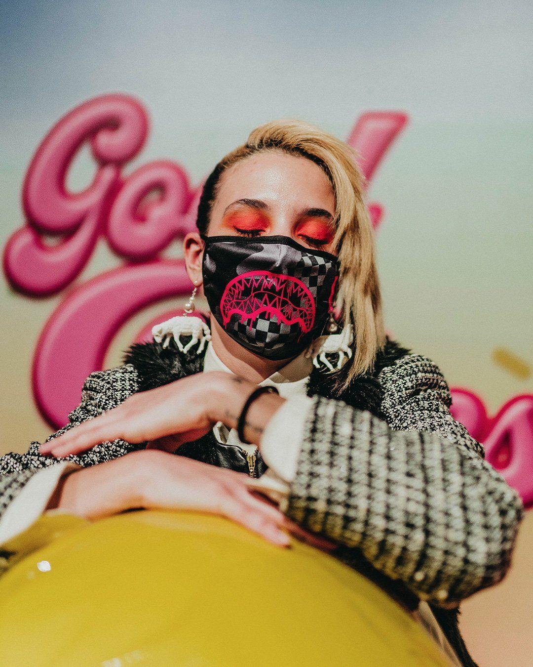 Sprayground Best Seller | 3AM PINK DRIP FACE MASK