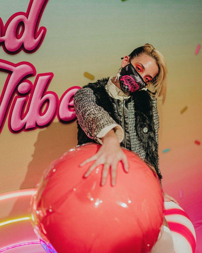 Sprayground Best Seller | 3AM PINK DRIP FACE MASK
