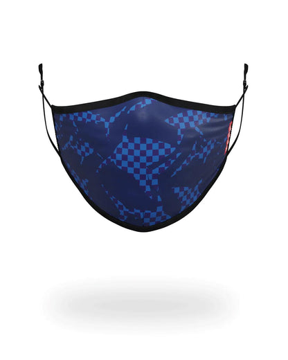 Sprayground Exclusive | SHARK CHECK (BLUE) FACE MASK