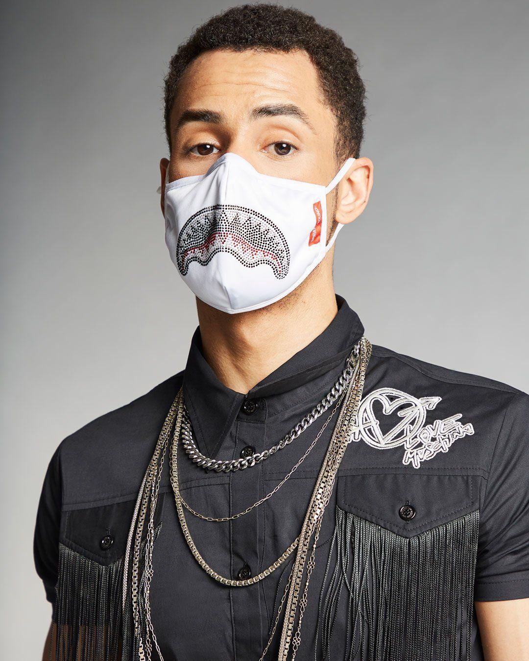 Sprayground New | CLEARCUT FACE MASK (WHITE)