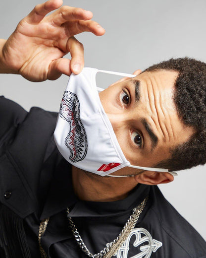 Sprayground New | CLEARCUT FACE MASK (WHITE)