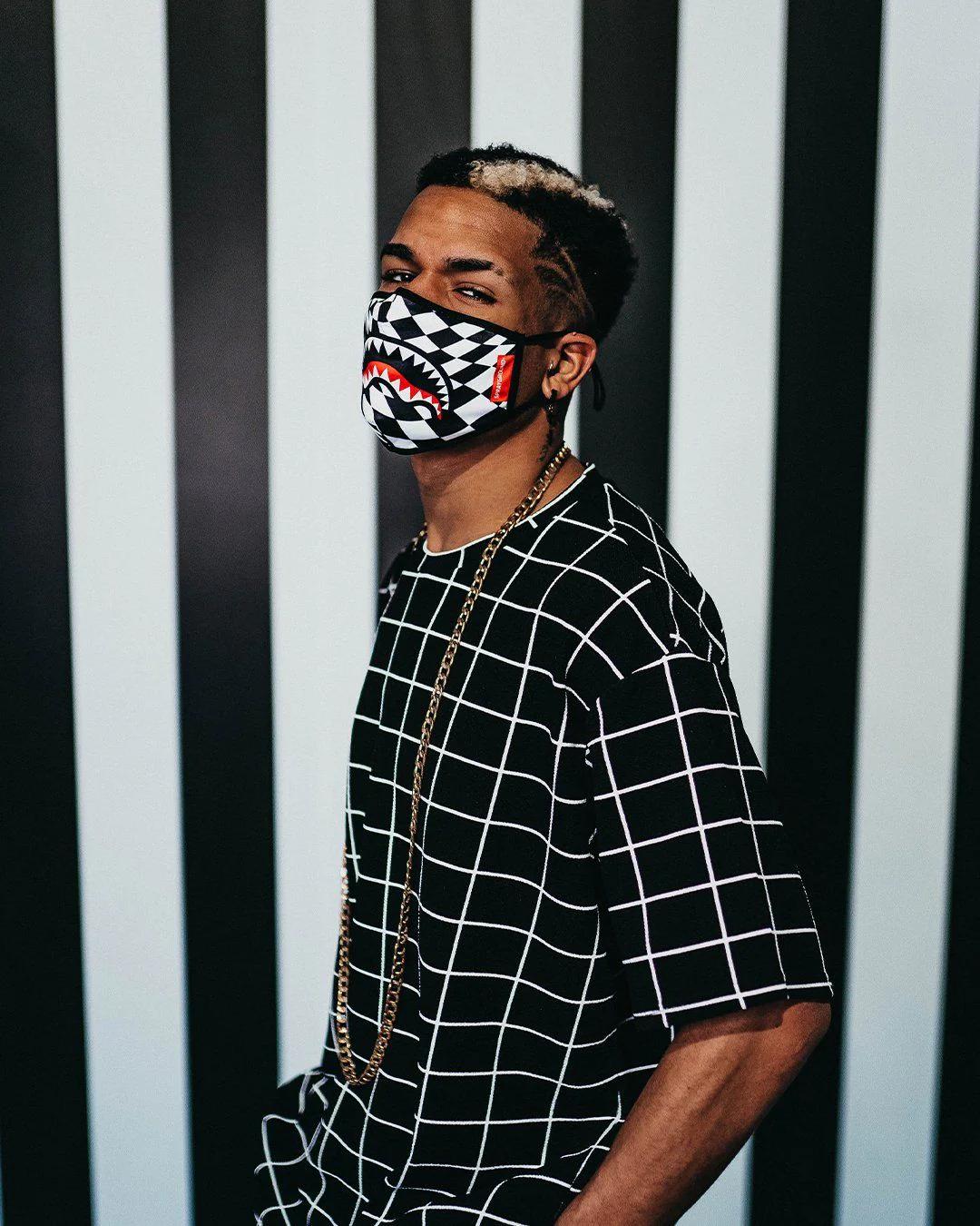 Sprayground Featured | TRIPPY CHECK FACE MASK