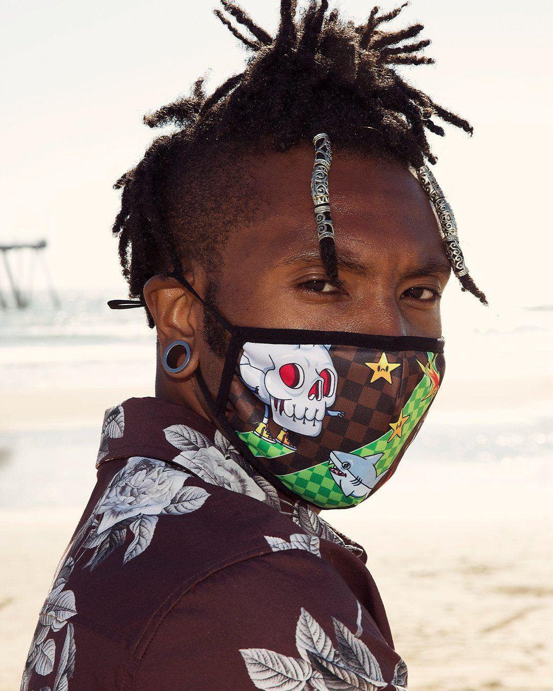 Sprayground Best Seller | WTF THUNDER SHARK FACE MASK