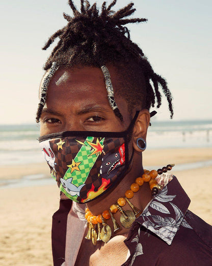 Sprayground Best Seller | WTF THUNDER SHARK FACE MASK