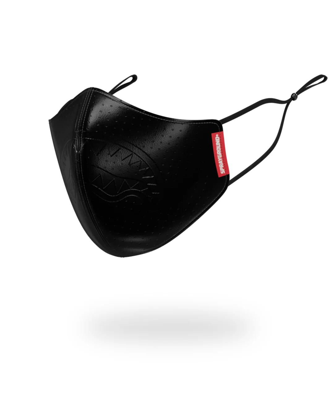 Sprayground Exclusive | MIDNIGHT SHARK VEGAN LEATHER FACEMASK