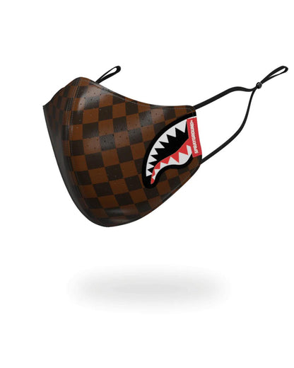 Sprayground New | SHARKS IN PARIS VEGAN LEATHER FACE MASK