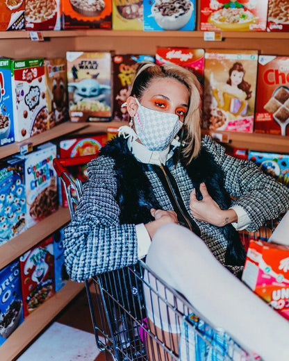 Sprayground Popular | ROSE ALL DAY VEGAN LEATHER FACE MASK