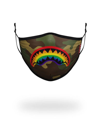 Sprayground Classic | ADULT RAINBOW SHARK FORM FITTING FACE MASK