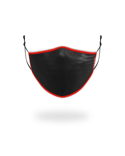 Sprayground Essential | ADULT VERTICAL SHARK (BLACK) FORM-FITTING FACE MASK