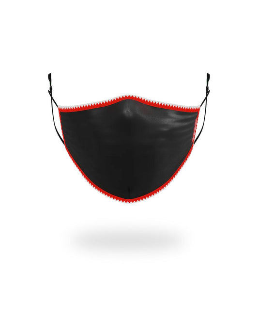 Sprayground Essential | ADULT VERTICAL SHARK (BLACK) FORM-FITTING FACE MASK