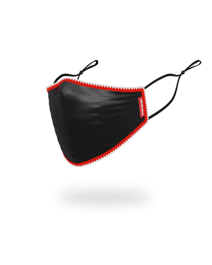 Sprayground Essential | ADULT VERTICAL SHARK (BLACK) FORM-FITTING FACE MASK