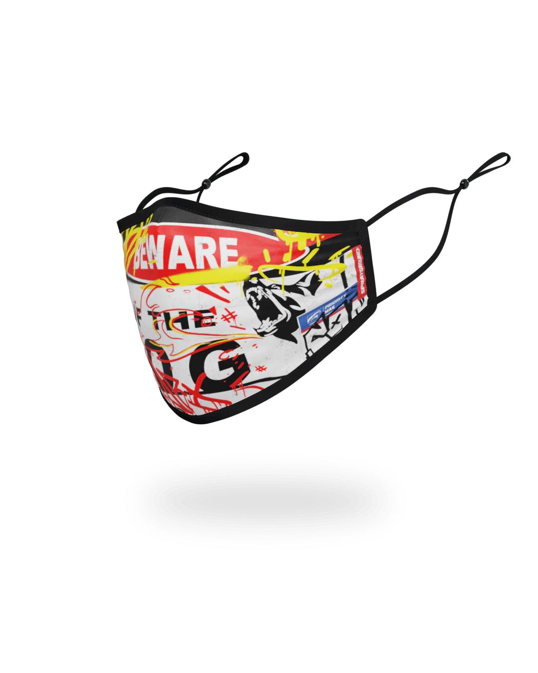Sprayground Trending | ADULT BEWARE OF THE DOG FORM-FITTING FACE MASK