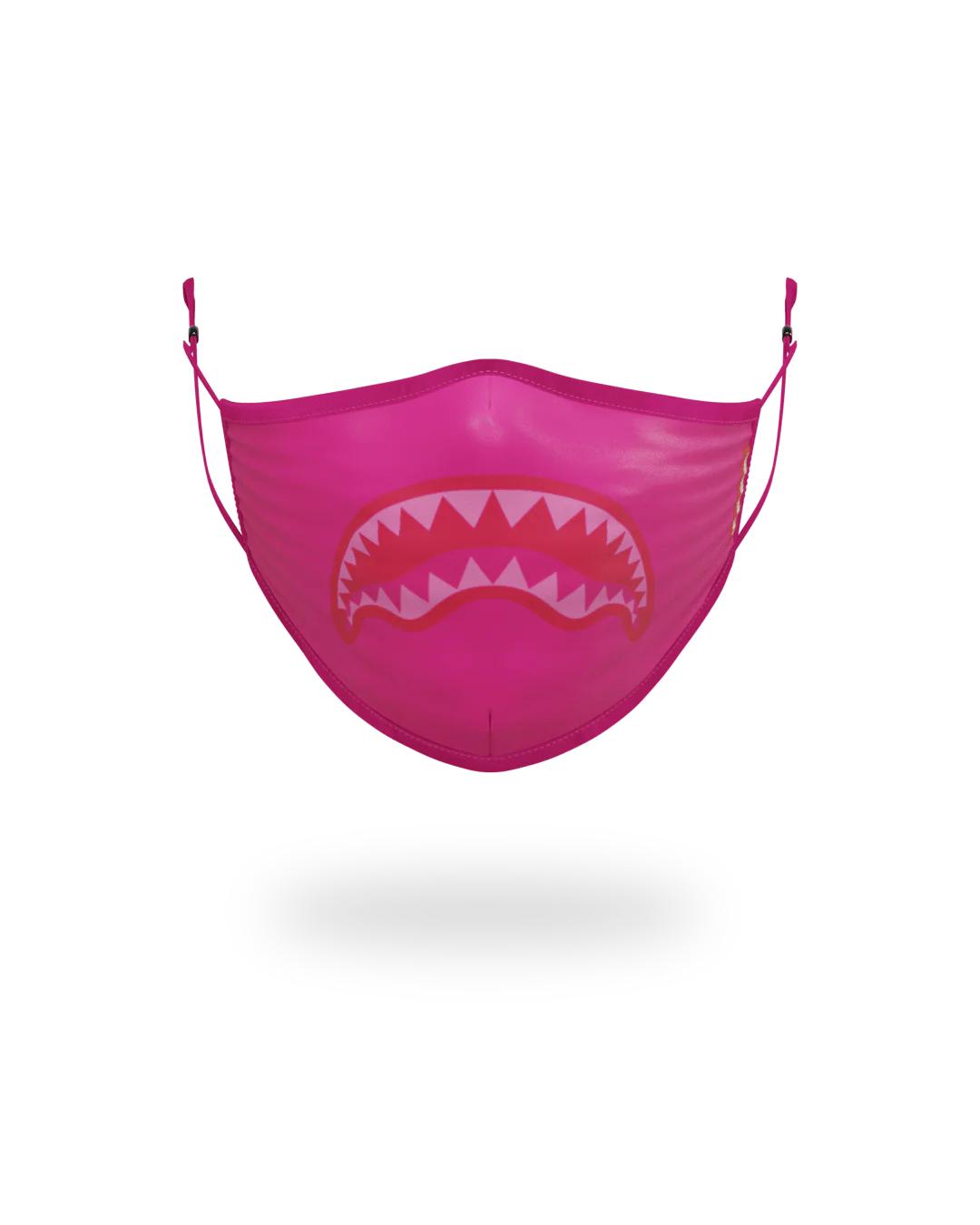 Sprayground Signature | ADULT PINK SHARK FORM-FITTING FACE MASK