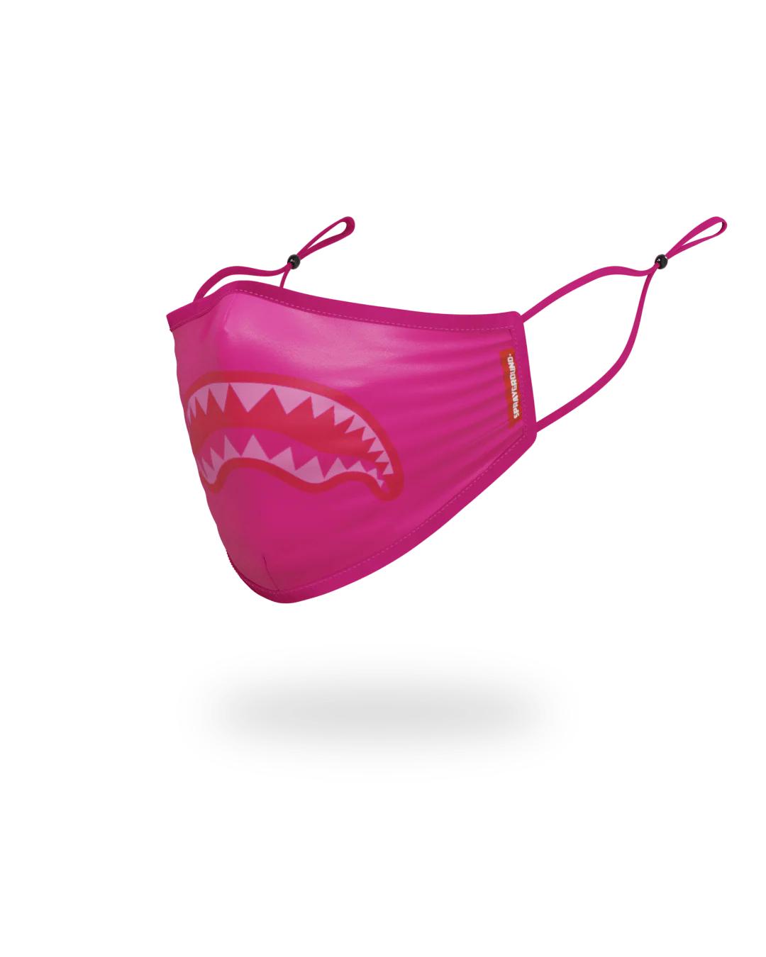 Sprayground Signature | ADULT PINK SHARK FORM-FITTING FACE MASK