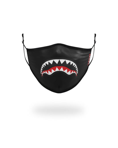 Sprayground Essential | ADULT SHARK LOGO (BLACK) FORM-FITTING FACE MASK