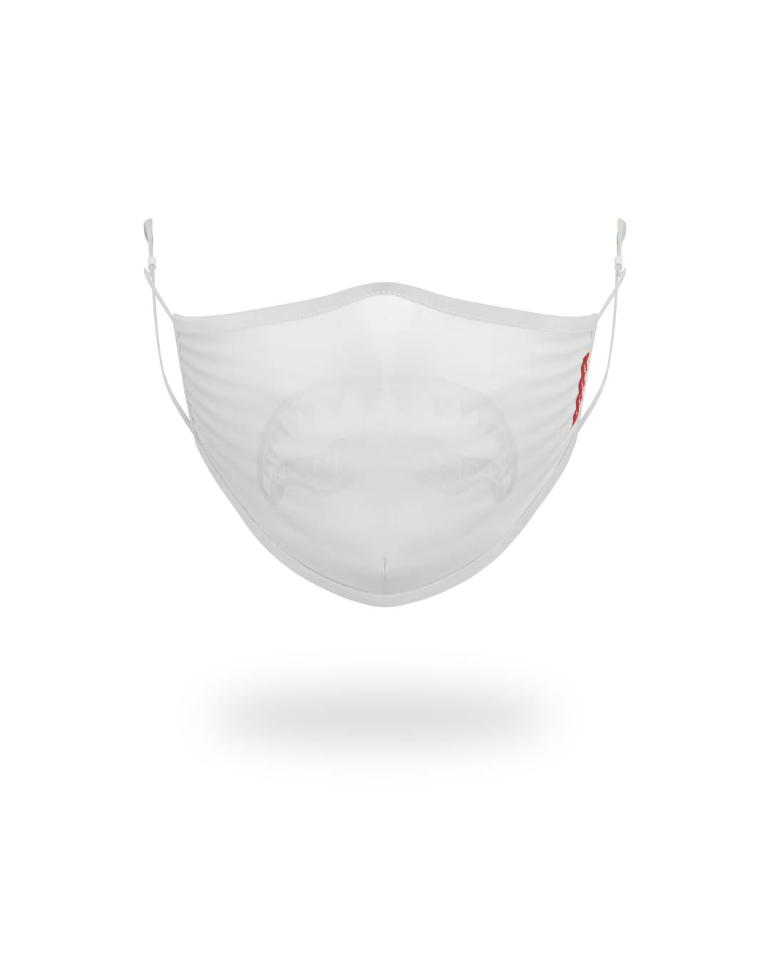 Sprayground New | ADULT WHITE ON WHITE SHARK FORM-FITTING FACE MASK