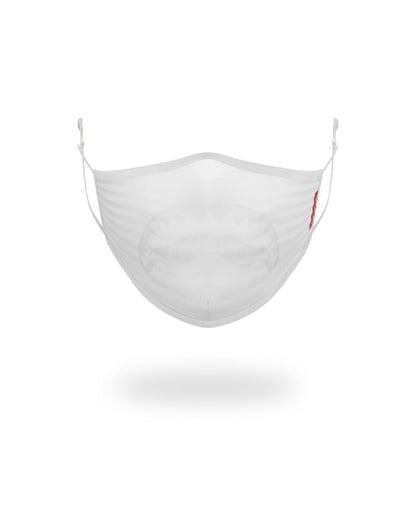 Sprayground New | ADULT WHITE ON WHITE SHARK FORM-FITTING FACE MASK