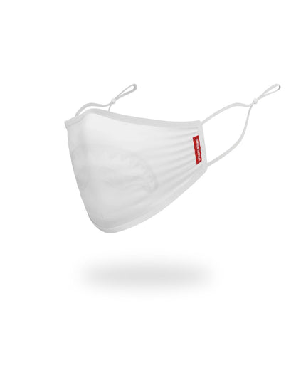 Sprayground New | ADULT WHITE ON WHITE SHARK FORM-FITTING FACE MASK