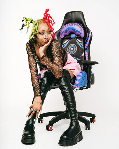Sprayground Exclusive | A.I. 12 BROOKLYN & BEYOND - SANDFLOWER COLLAB GAMING CHAIR