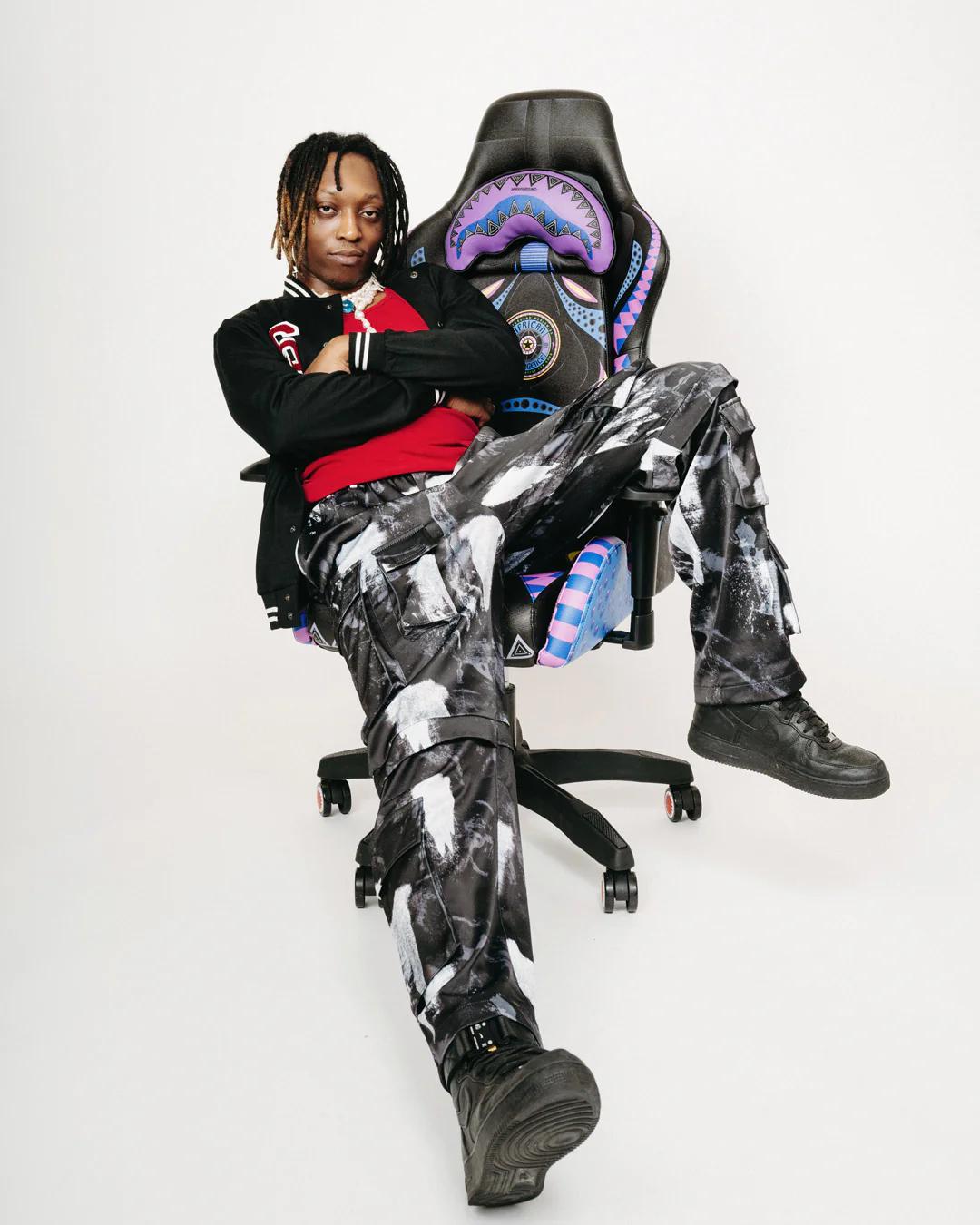Sprayground Exclusive | A.I. 12 BROOKLYN & BEYOND - SANDFLOWER COLLAB GAMING CHAIR