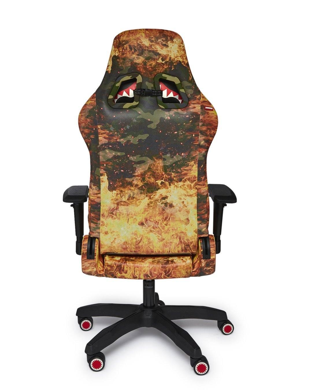 Sprayground Best Seller | FIRE CAMO GAMING CHAIR - SUPER RARE