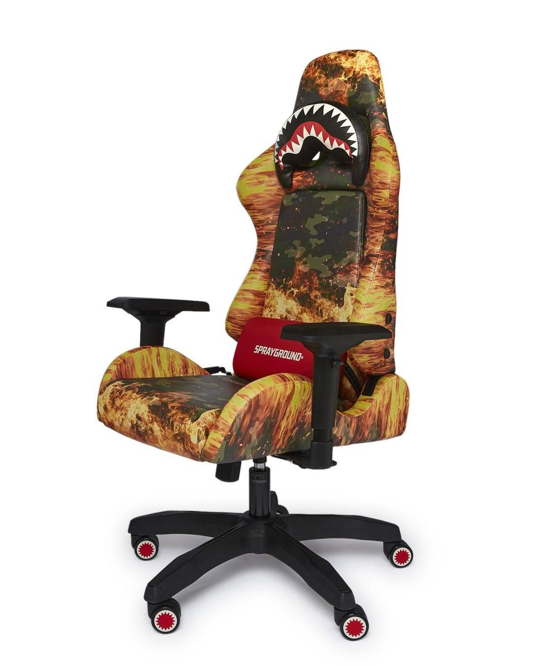 Sprayground Best Seller | FIRE CAMO GAMING CHAIR - SUPER RARE